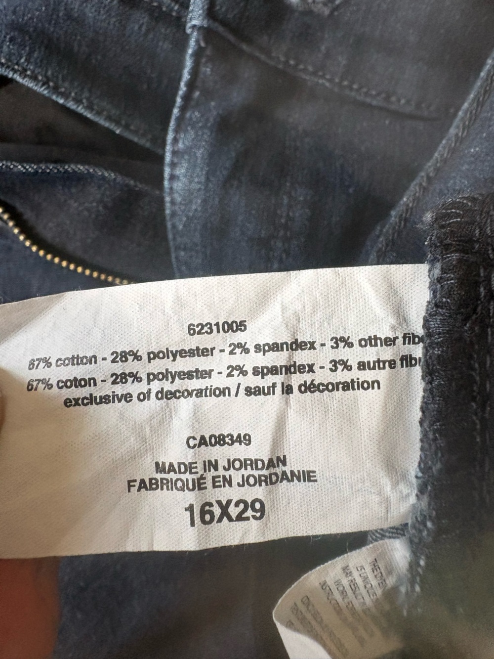 Gloria Vanderbilt Amanda Straight Leg Dark Blue Jeans Sz 16 - Picture 7 of 8
